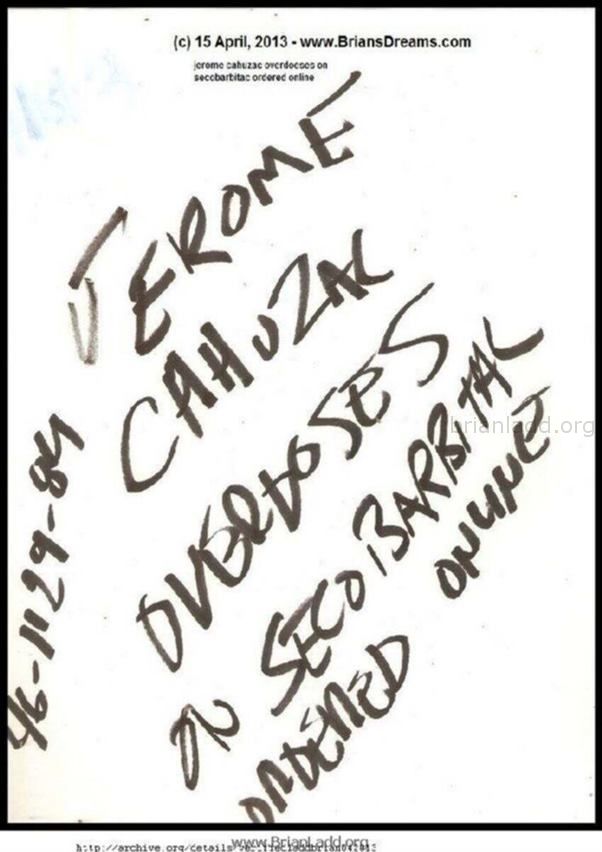 April 15 2013 7 - Jerome Cahuzac Overdoses on Secobarbitac Ordered Online  ...
Jerome Cahuzac Overdoses on Secobarbitac Ordered Online
