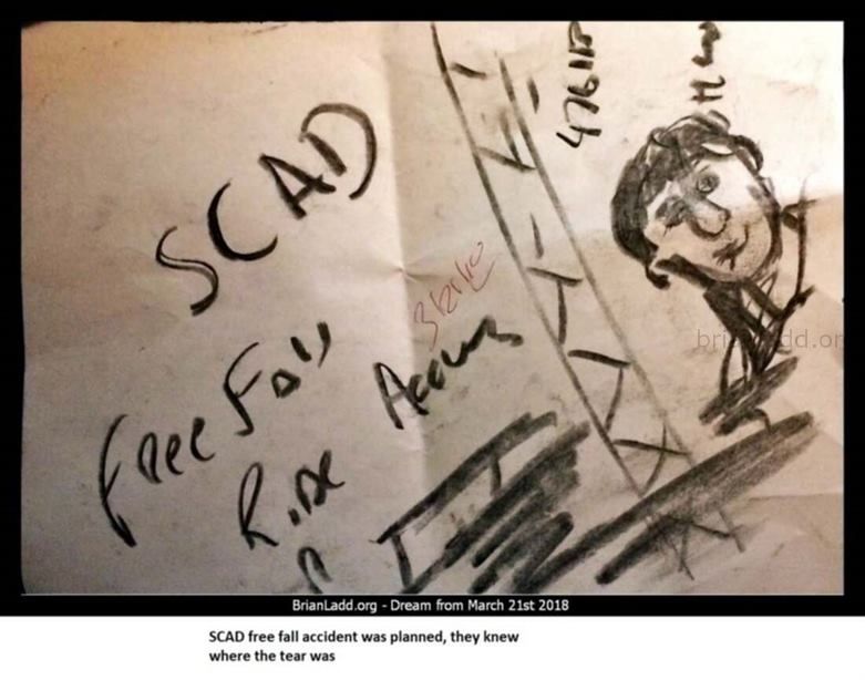 21 March 2018 8 - Scad Free Fall Accident Was Planned, They Knew Where The Tear Was  - Dream Number 10156 2...
Scad Free Fall Accident Was Planned, They Knew Where The Tear Was  - Dream Number 10156 21 March 2018 8

