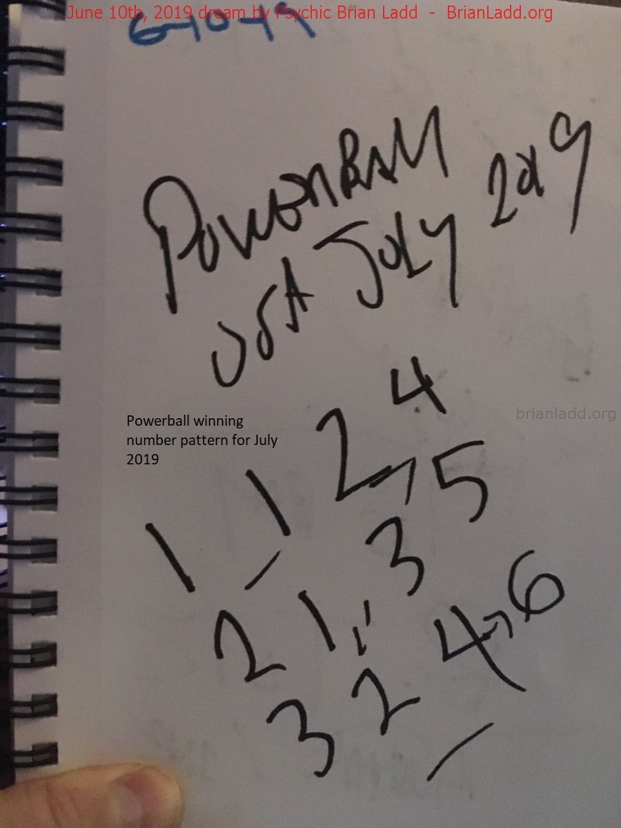 11894 10 June 2019 1 - Powerball Winning Number Pattern For July 2019.  Dream Number 11894 10 June 2019 1 Psychic Predic...
Powerball Winning Number Pattern For July 2019.  Dream Number 11894 10 June 2019 1 Psychic Prediction
