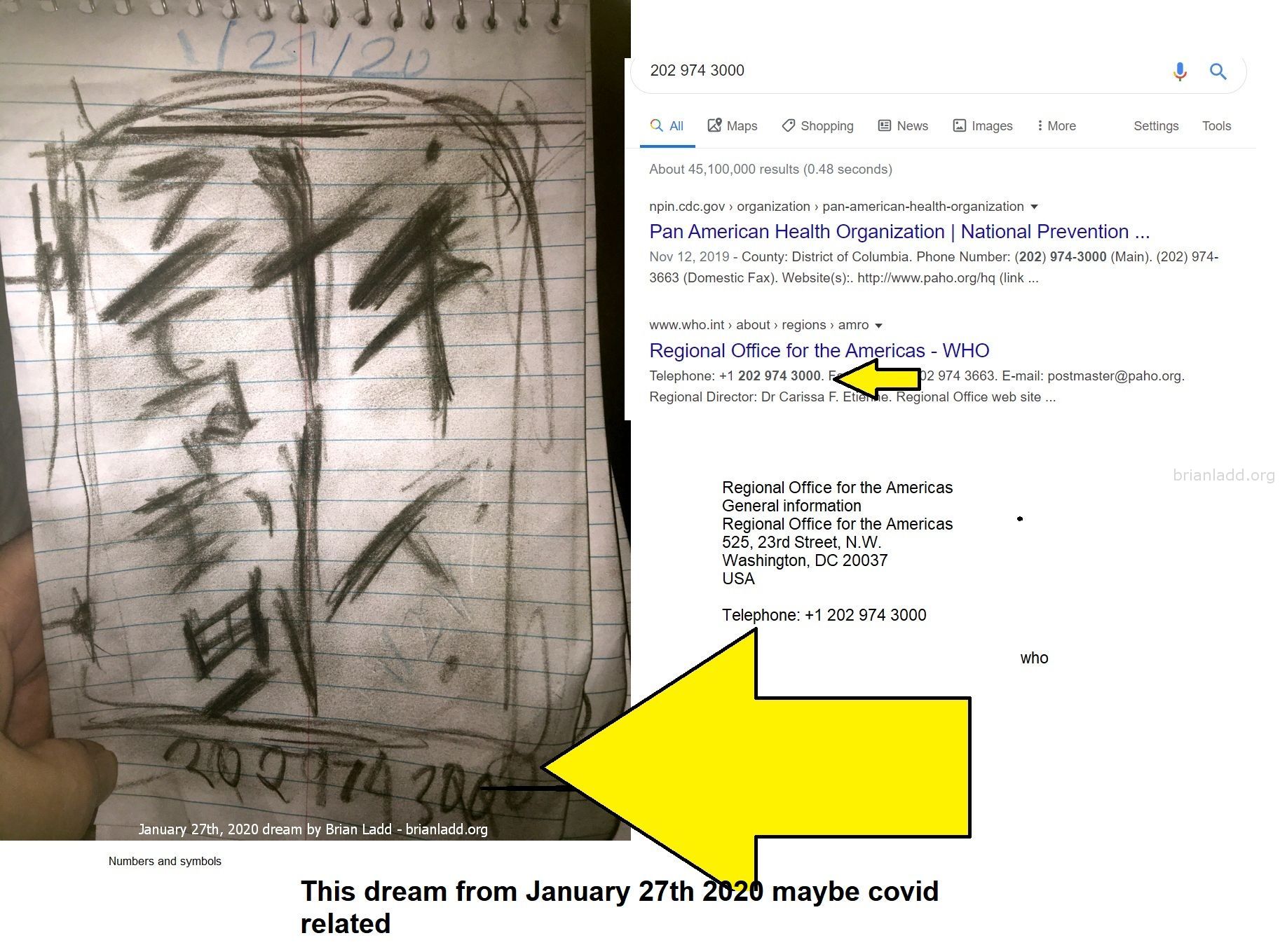 This Dream From January 27Th 2019 Maybe Covid Related 202 974 3000 Who Virus Numbers And Symbols 12641 27 January 2020 3...
This Dream From January 27th 2019 Maybe Covid Related - Says Numbers And Symbols And The Number Is The Who
